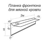 Ветровая планка для гладкой кровли схема