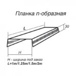 Заборная планка П-образная схема